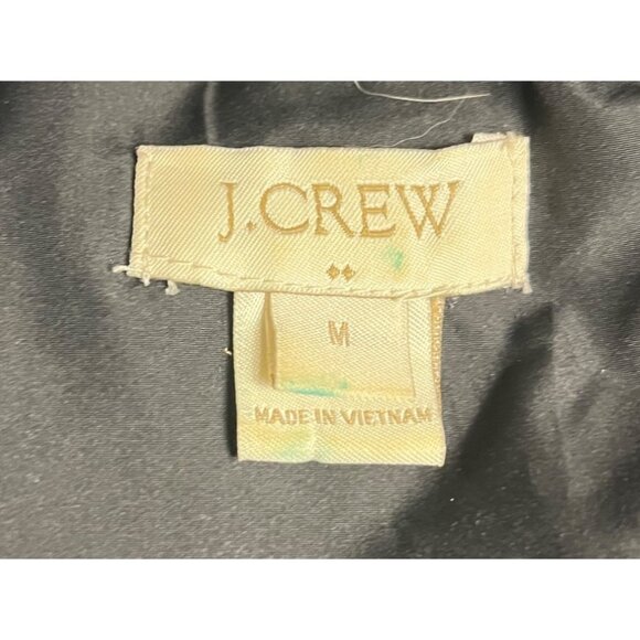 J. Crew Womens gray & black Plaid M Down Quilted preppy double zip Puffer Vest - Picture 4 of 12